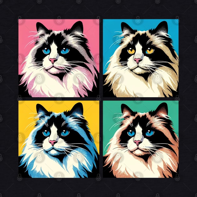 Ragdoll Pop Art - Cat Lover Gift by PawPopArt